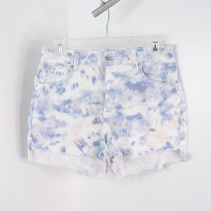 Wild Fable Women's 8 Pastel Tie-Dye Marbled Cut-Off Mini Shorts